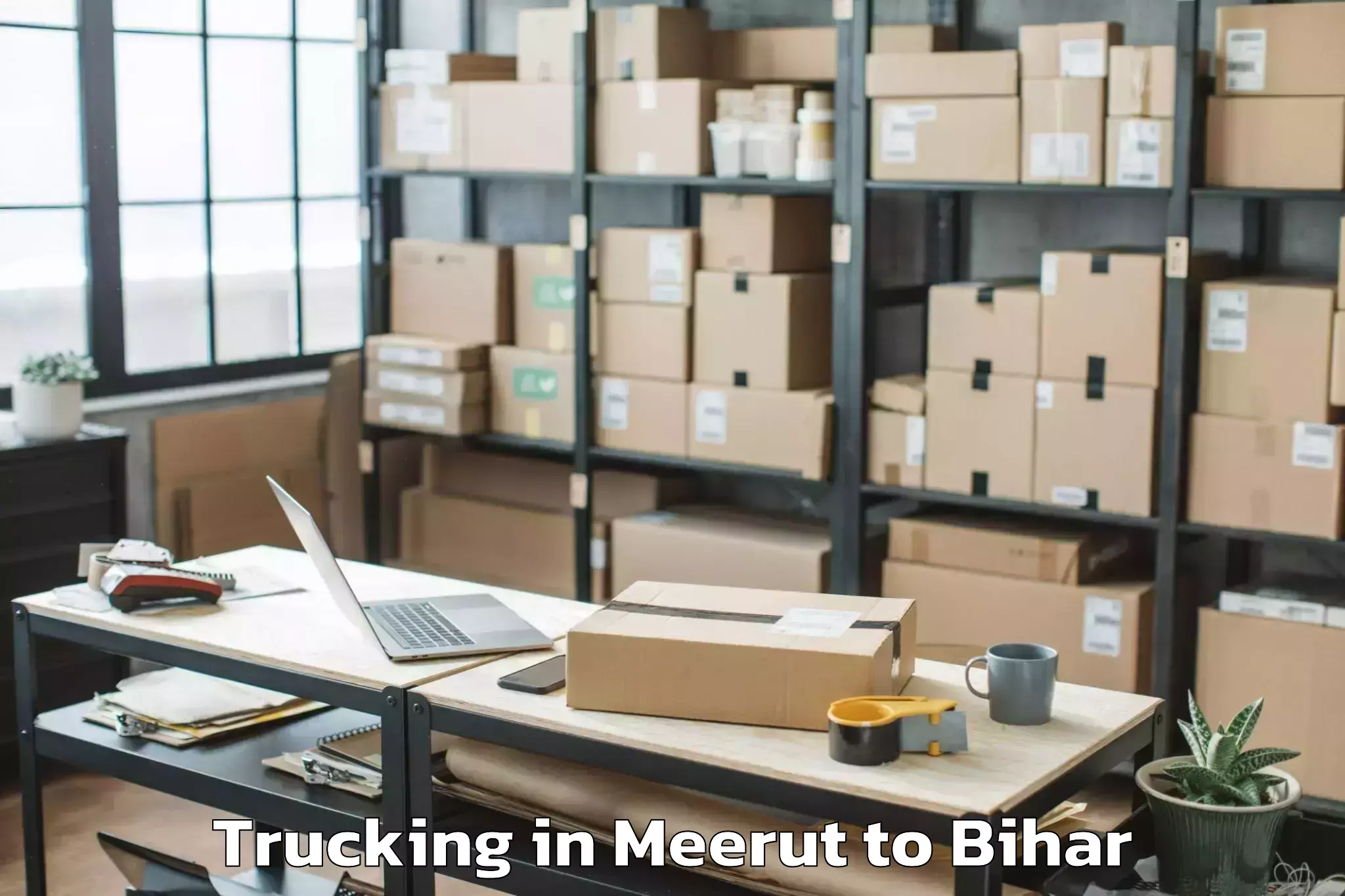 Top Meerut to Sheikhpura Trucking Available